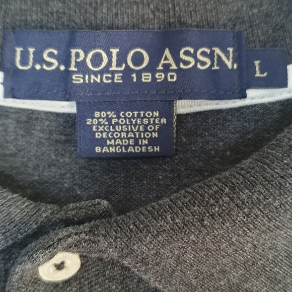U.S. Polo Assn. Gray with White Logo Men's Size L - Picture 3 of 9